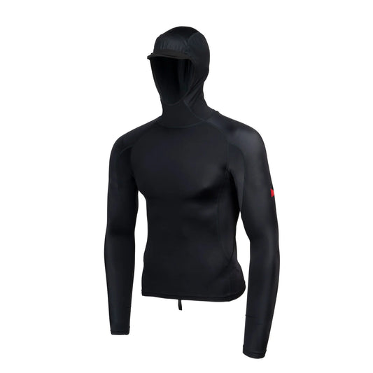 Florence Long Sleeve Hooded Rashguard - Black