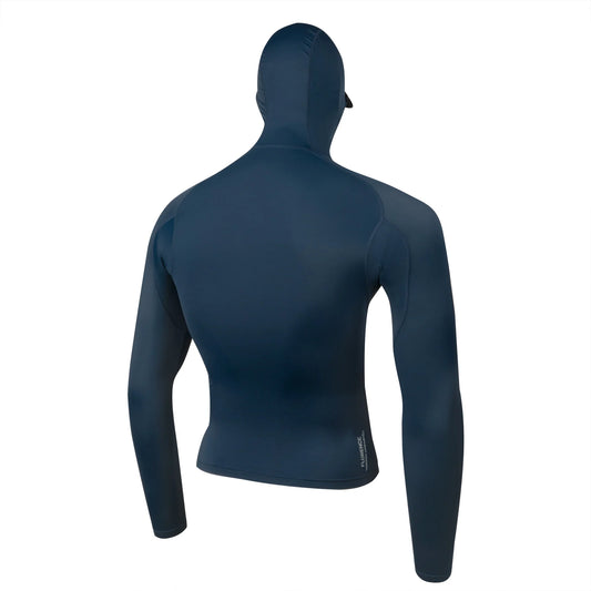 Florence Long Sleeve Hooded Rashguard - Dark Navy