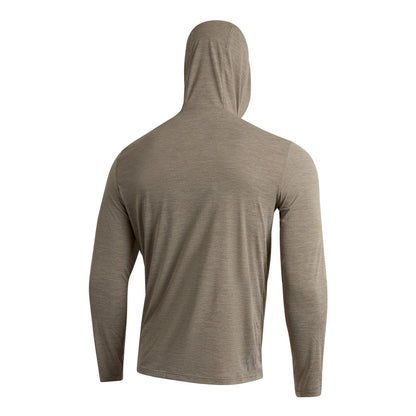 Airtex Long Sleeve Hooded Shirt - Heather Vintage Khaki
