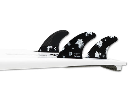 FUTURES Ando Blackstix Thruster Large Fins - Black