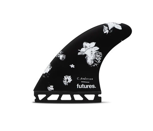 FUTURES Ando Blackstix Thruster Large Fins - Black