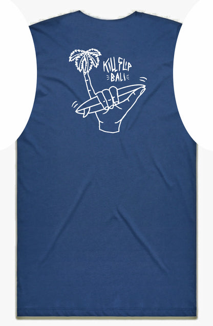 Hang Loose Muscle Tee Men - Navy