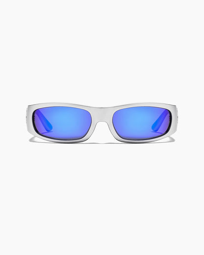 RV- Parasite Matte Chrome - Blue Reflective Polarized