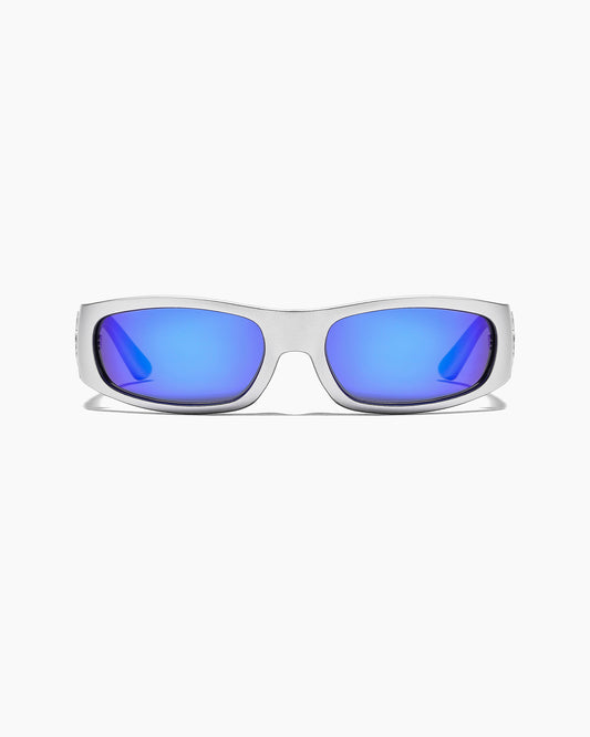 RV- Parasite Matte Chrome - Blue Reflective Polarized