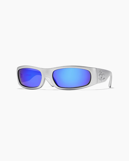 RV- Parasite Matte Chrome - Blue Reflective Polarized
