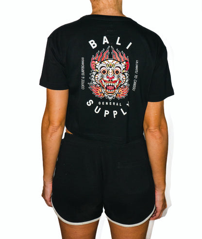 BGS Barong Crop Tee Black