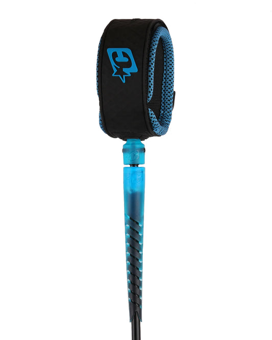 Creatures Longboard Ankle 9' Leash - Black/Cyan