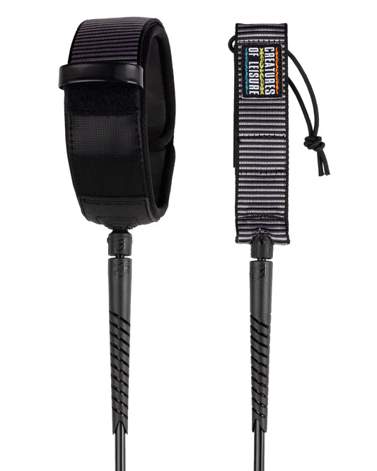 Creatures Longboard Knee 9' Leash - Black Thorn