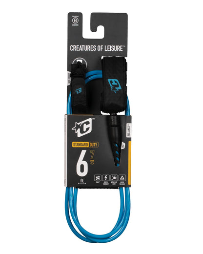 Creatures Reliance 2.0 |Standard Duty | 6ft  Leash - Black/Cyan