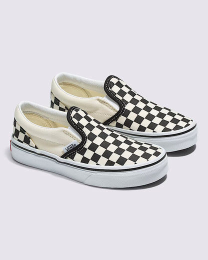 Original Vans Kids Slip on shoes UY (4-8 Years) - Black/White Checkerboard