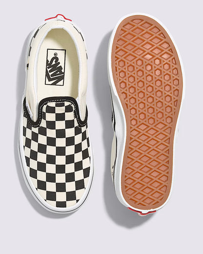 Original Vans Kids Slip on shoes UY (4-8 Years) - Black/White Checkerboard