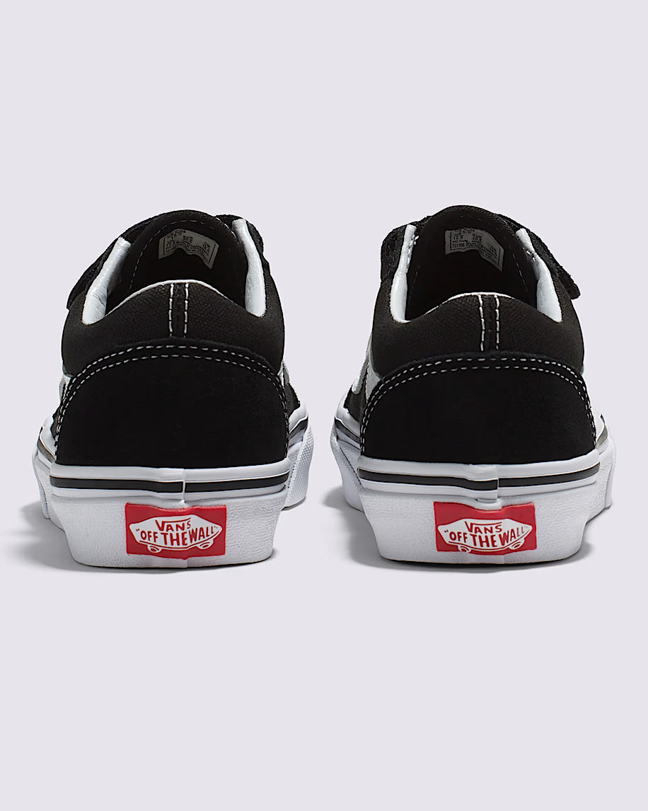 Original Vans Kids UY Old Skool V Shoes (4-8 Years)  - Black/True White