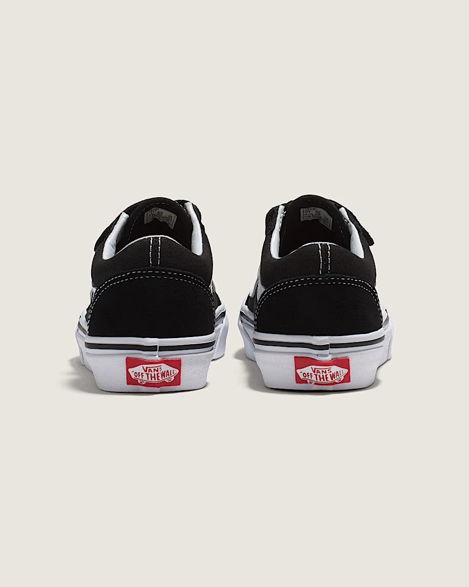 Original Vans Kids UY Old Skool V Shoes (4-8 Years)  - Black/True White