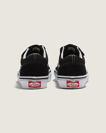 Original Vans Kids UY Old Skool V Shoes (4-8 Years)  - Black/True White