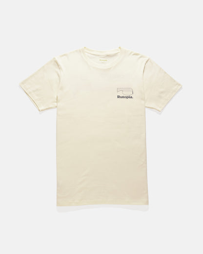 Rutopia Logo Wave Tee Men - Ivory