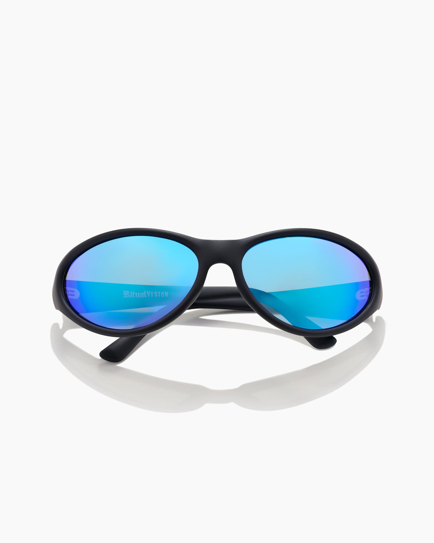 RV-Morphine Matte Black-Blue Reflective Polarized