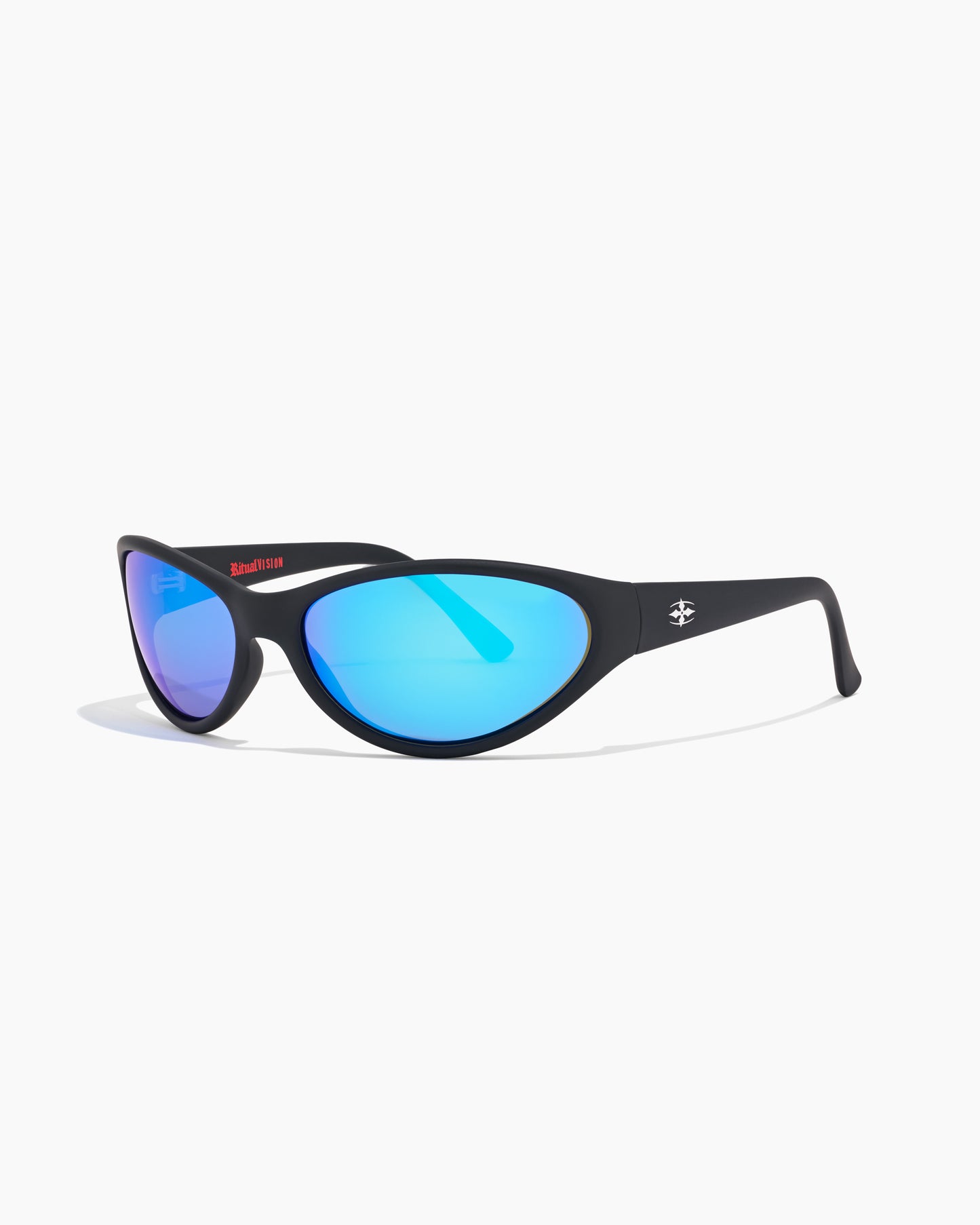 RV-Morphine Matte Black-Blue Reflective Polarized