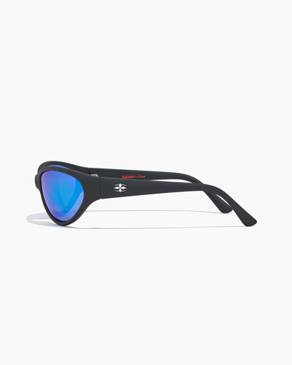RV-Morphine Matte Black-Blue Reflective Polarized