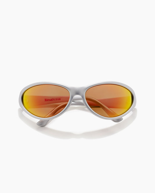RV-Morphine Matte Chrome-Orange Reflective Polarized