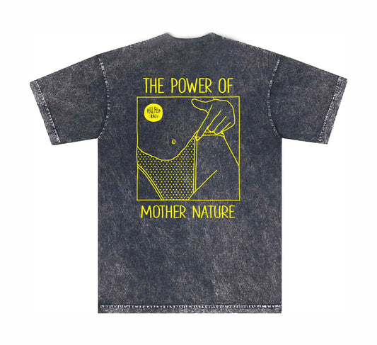 Mother Nature Relax Tee Men - Blackwash