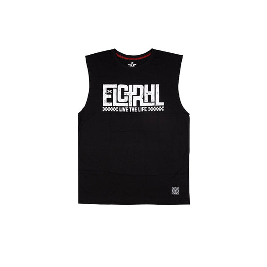 MTSM FONTFUSHION Men Tank - Black