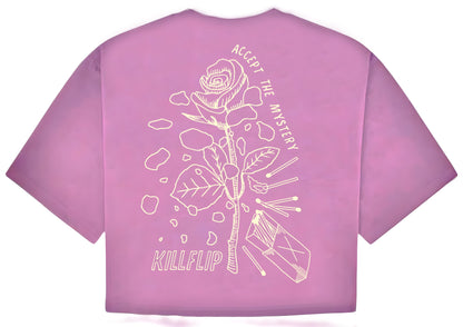Mystery Crop Tee Women - Purplewash
