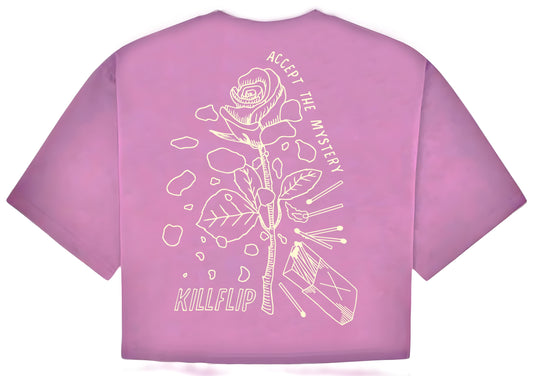 Mystery Crop Tee Women - Purplewash