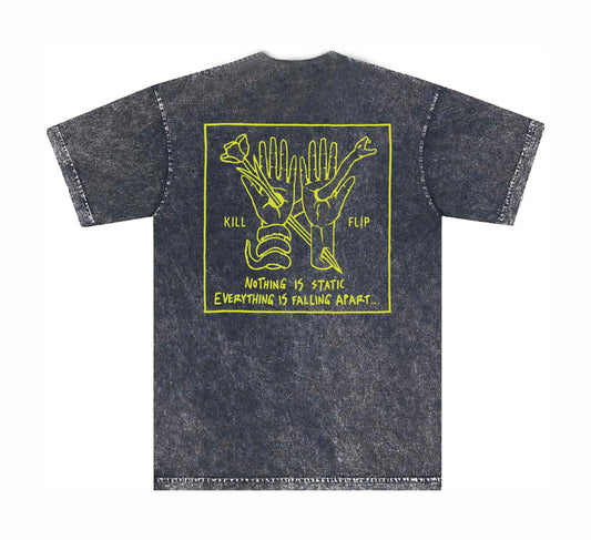 Nothing Static Relax Tee Men - Blackwash