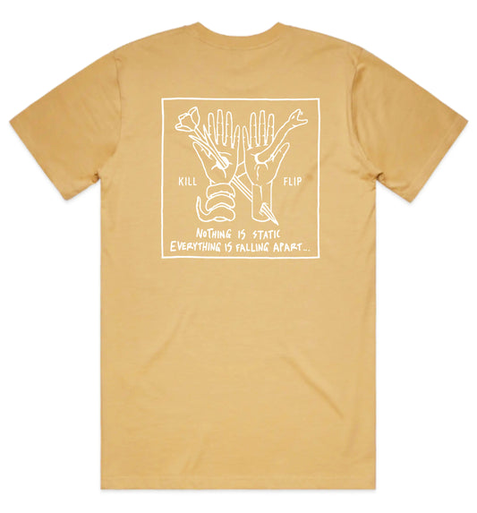 Nothing Static Tee Men - Brown