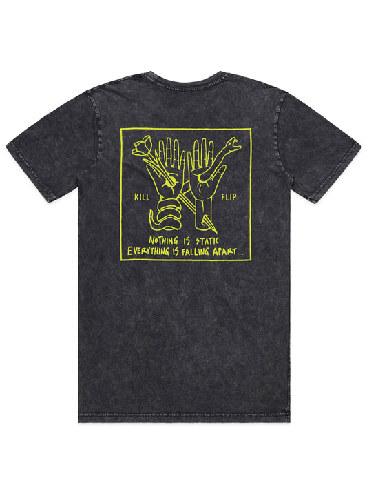Nothing Static Tee Men - Blackwash