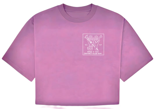 Nothing Static Crop Tee Women - Purplewash