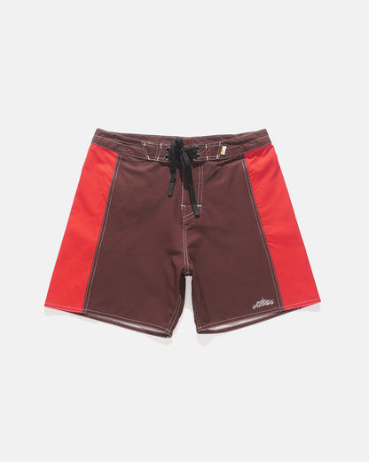 Rutopia Red Brown Collab Boardshort Men - Brown