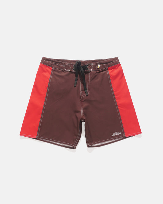 Rutopia Red Brown Collab Boardshort Men - Brown