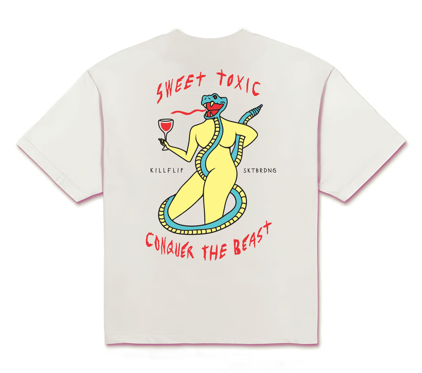 Sweet Toxic Boxy Tee Men - White