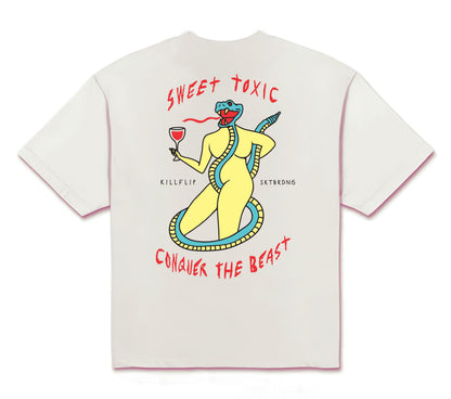 Sweet Toxic Boxy Tee Men - White