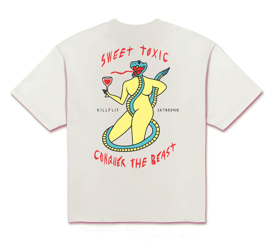 Sweet Toxic Boxy Tee Men - White