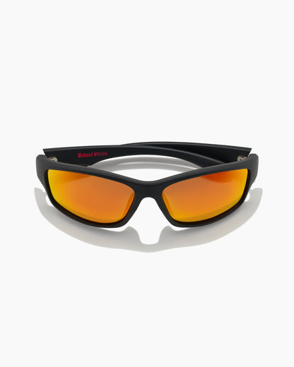 RV-Teenage Zero Matte Black-Orange Reflective