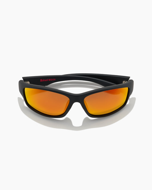RV-Teenage Zero Matte Black-Orange Reflective