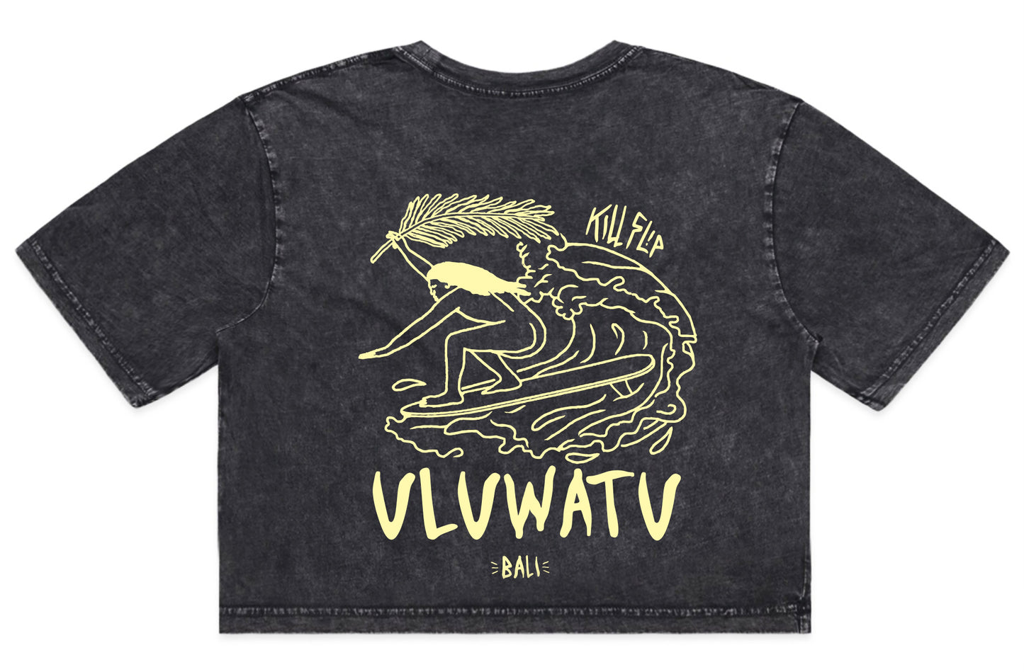 Uluwatu Crop Tee Women - Blackwash