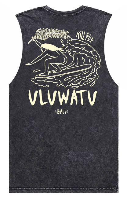 Uluwatu Muscle Tee Men - Blackwash