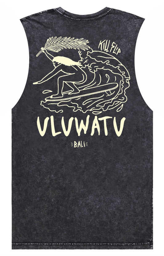 Uluwatu Muscle Tee Men - Blackwash