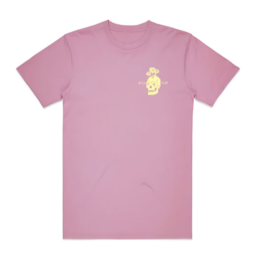 Skull Flower Tee Men - Purplewash