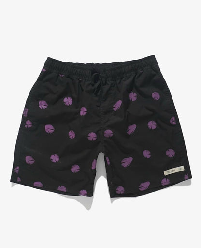 Rutopia Violets Walkshort Men - Black