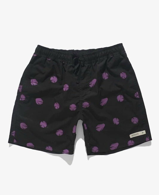Rutopia Violets Walkshort Men - Black