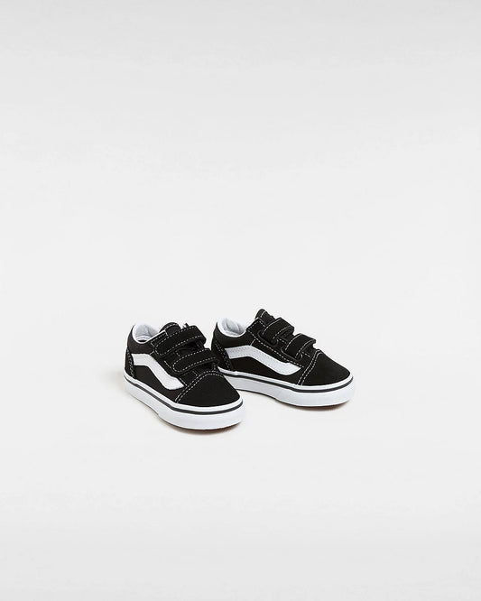 Original Vans Toddler Old Skool Hook And Loop Shoes (1-4 Years) - Black