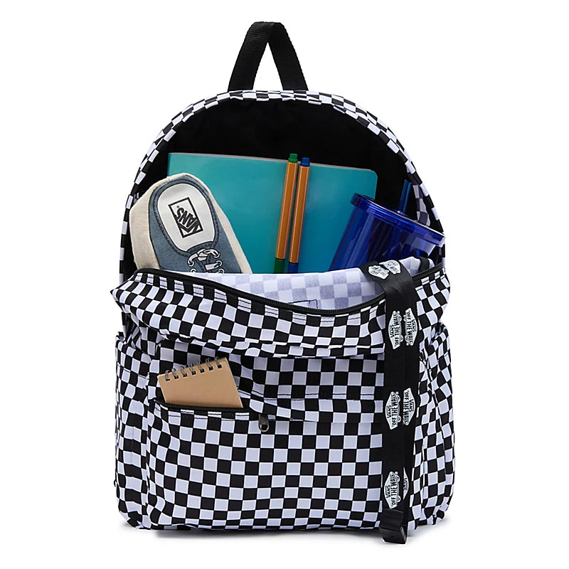 Original Vans Old Skool Check Backpack - Black/White