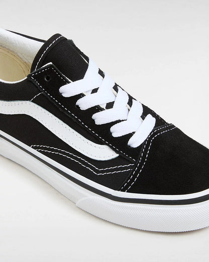 Original Vans Kids Old Skool Shoes UY (4-8 Years) - Black/True White