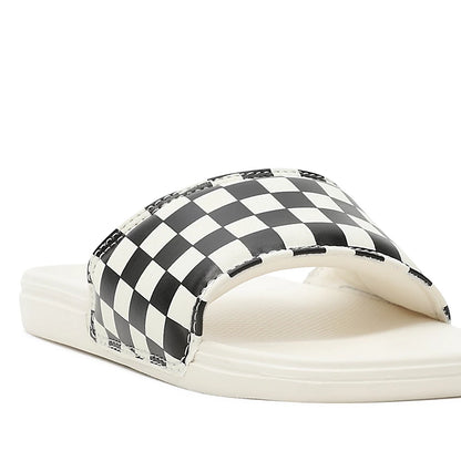 La Costa Slide - On Checkerboard Shoes - Black/Mars
