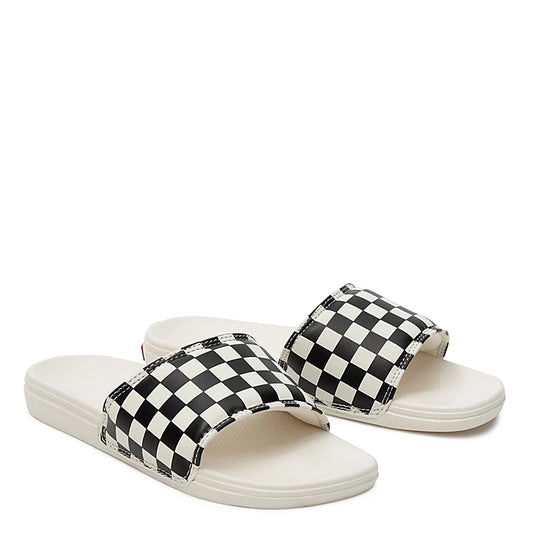 La Costa Slide - On Checkerboard Shoes - Black/Mars