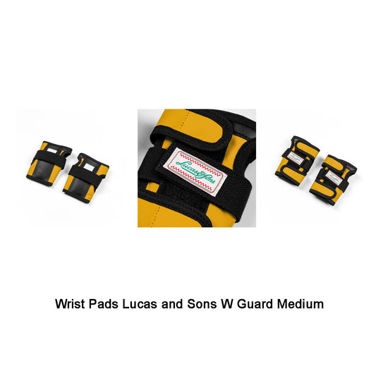Lucas&Sons Wrist Pads W Guard Medium - Yellow